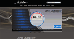 Desktop Screenshot of jamesloudspeaker.com